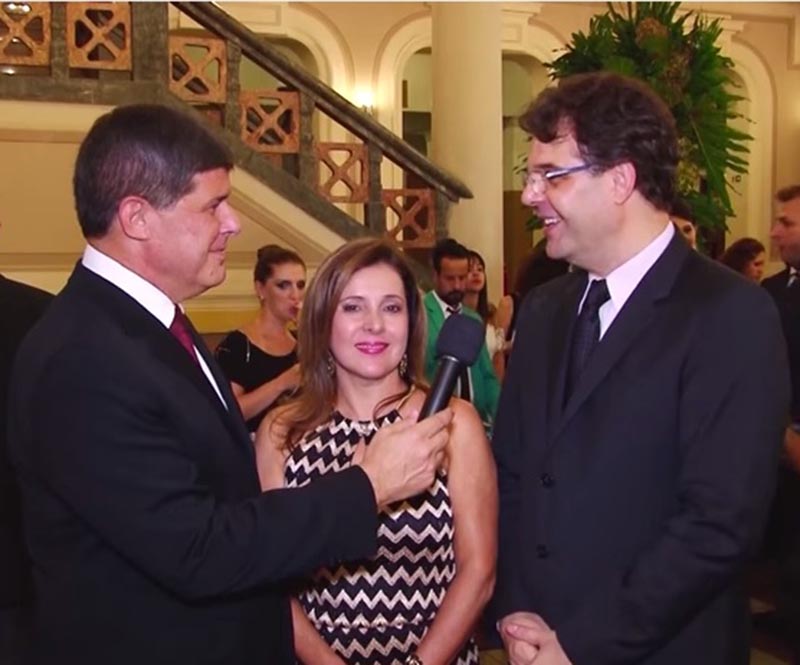 Jornalista JB, Melba Nadais e Sergio Bonito